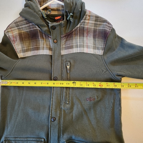 Nike ACG Green Plaid Full Zip Hoodie Hooded Sweatshirt Jacket Mens Small skater - Picture 14 of 16